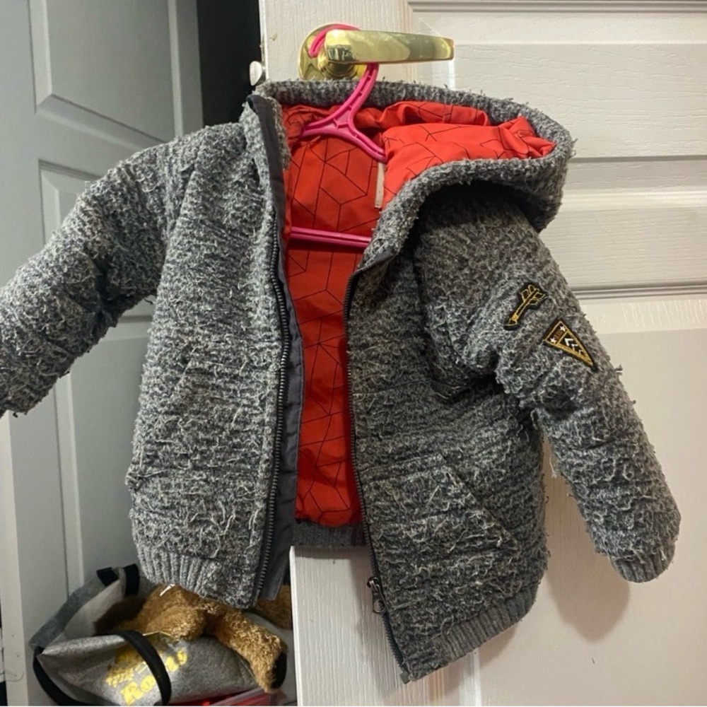 Gray Sherpa Jacket Zara